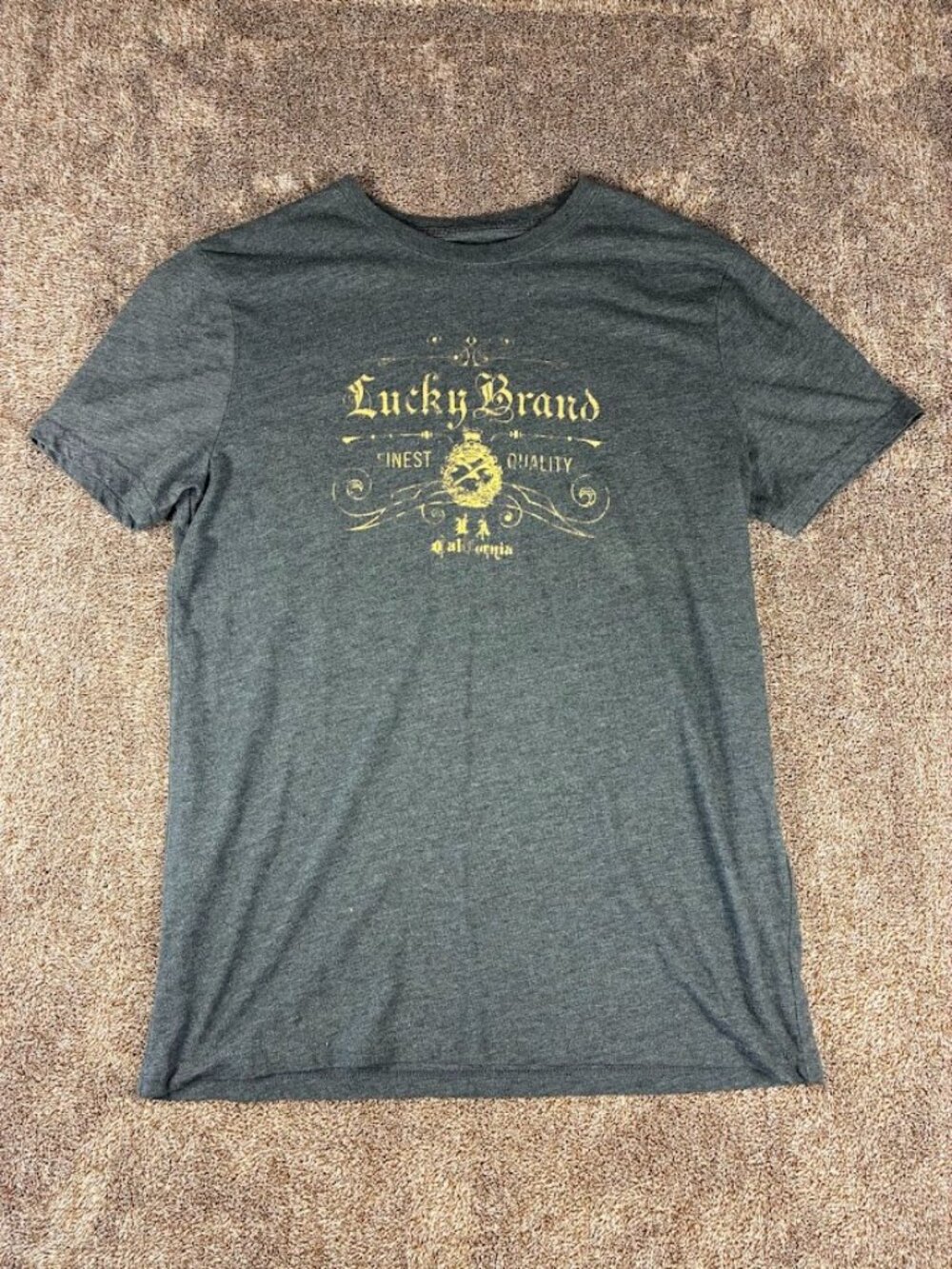 Lucky Brand Men's Size Medium T-Shirt Grey